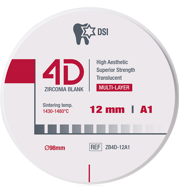 DSI 4D Zirconia Blank